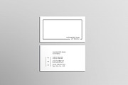 Simple Minimalist Business Card, a Business Card Template by Saman Osama (Thumbnail 1 of 8)