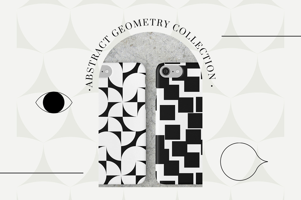 BAUHAUS GEOMETRY SEAMLESS PATTERNS, a Texture Graphic by Creativemaker (Photo 5 of 12)