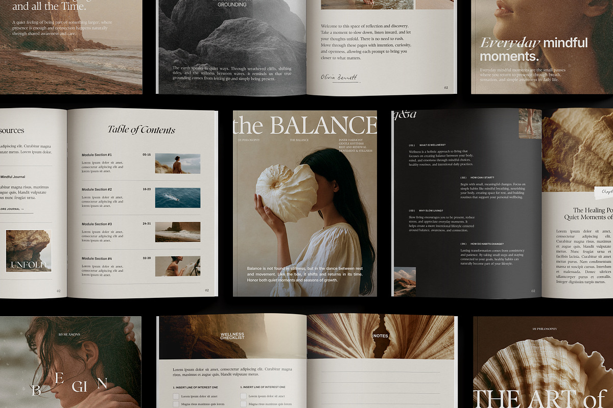 Editorial Workbook Template, a Magazine Template by Wildnun Studio (Photo 1 of 24)