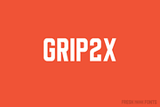 Grip2X | Regular + Oblique, a Sans Serif Font by Fresh Pressed Fonts (Thumbnail 1 of 4)