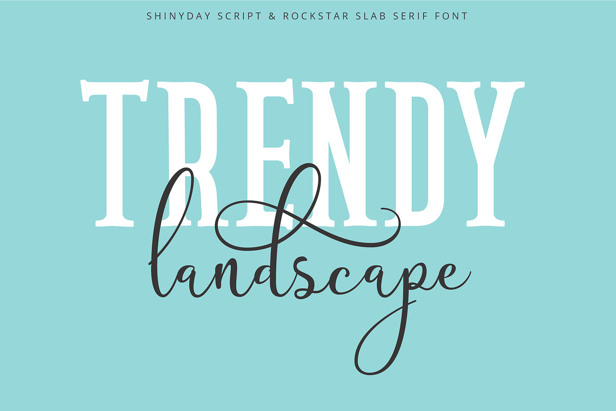 Shinyday & ROCKSTAR font duo preview 2