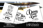 Set of calligraphy inscriptions., an Illustration by Penndpaper (Thumbnail 1 of 5)