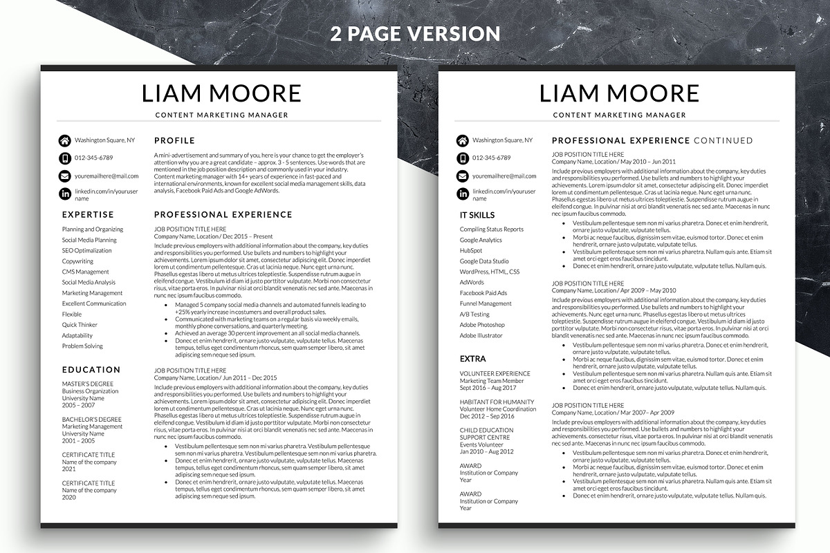 Modern Resume Template Word, a Resume Template by BestResumes.Co (Photo 2 of 7)