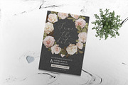 Floral save the date card, an Invitation Template by Chic templates (Thumbnail 2 of 3)