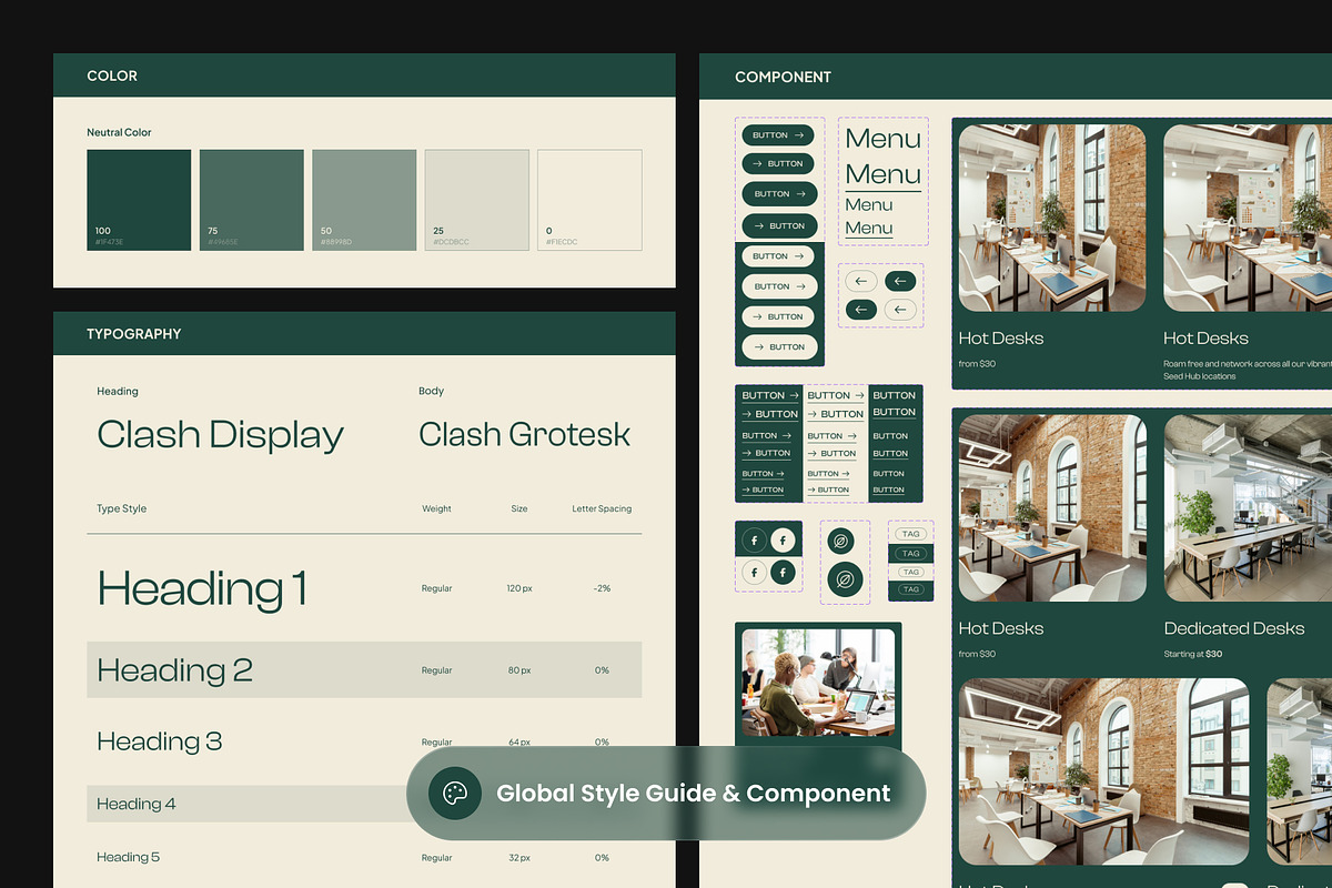 Coworking Space Locations Page, a Websites & App Template by SLAB! Design (Photo 2 of 6)