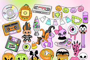 Y2K 2000s Halloween Clipart Bundle, an Object Graphic by Huxmay (Thumbnail 3 of 7)