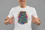 Painted Coquette Christmas Tree PNG, an Illustration by Daily.Designs (Thumbnail 2 of 5)
