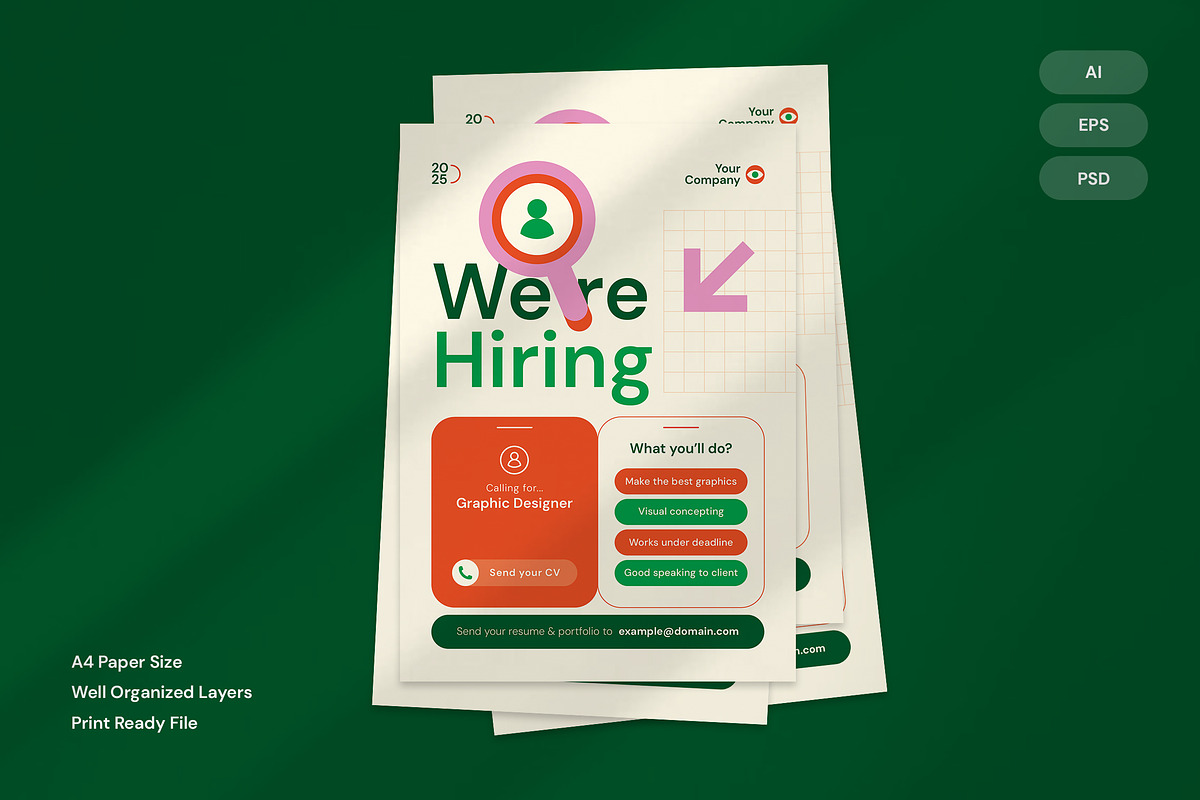 We're Hiring - Flyer preview 2