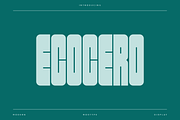 Ecocero - Modern Condensed Typeface, a Font by Letterna (Thumbnail 1 of 4)