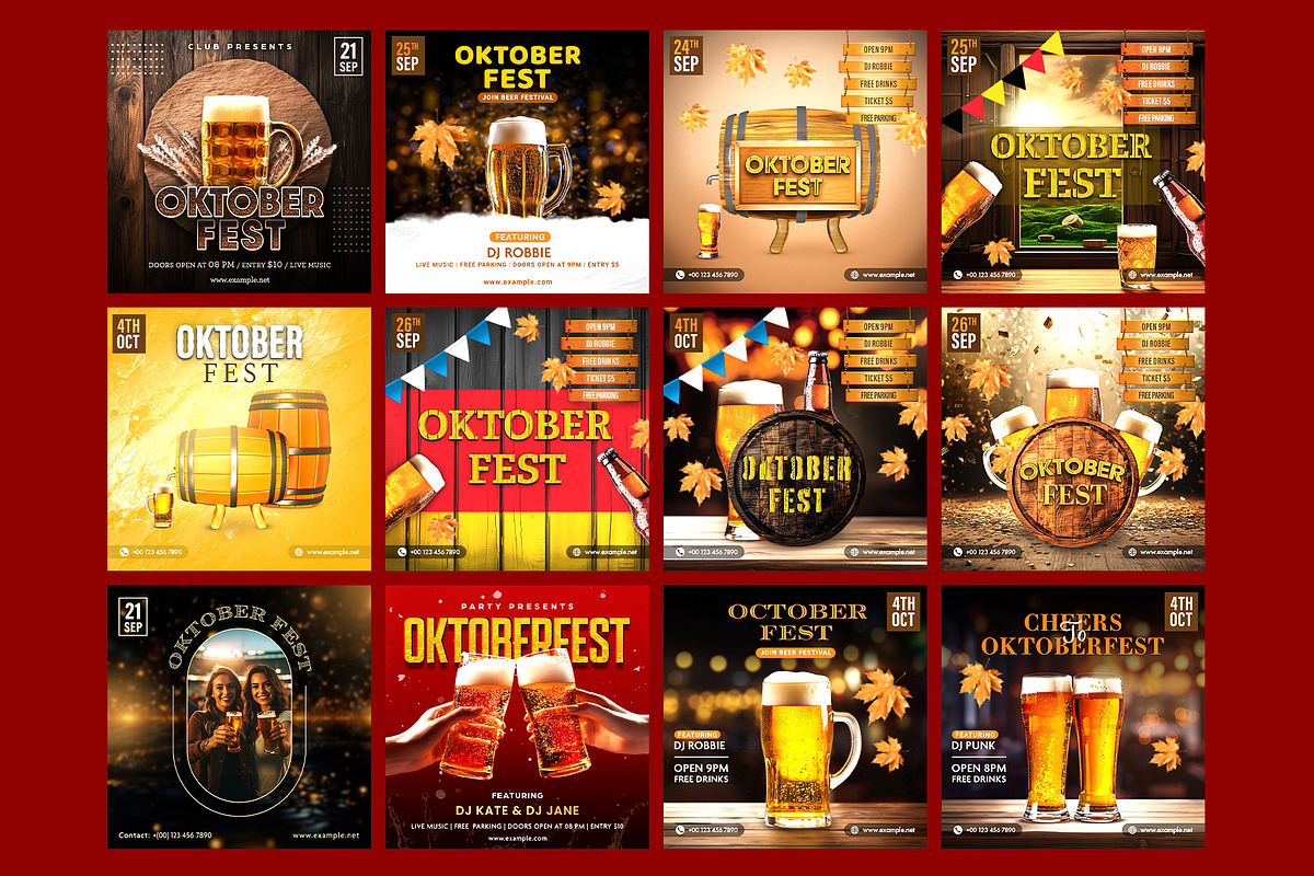 Oktoberfest Social Media Bundle-PSD, a Social Media Template by Allies Interactive (Photo 2 of 4)