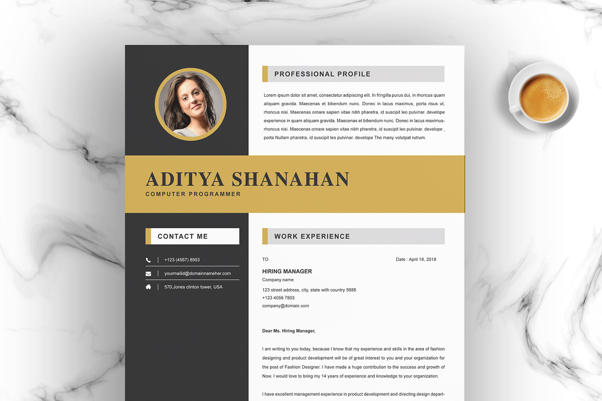 Resume Template, a Resume Template by ResumeInventor (Photo 4 of 6)