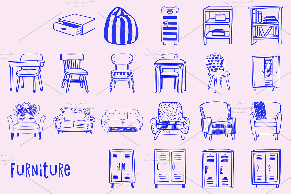 1001 Cute Doodles Bundle, an Object Illustration by Danil Polshin (Photo 28 of 65)