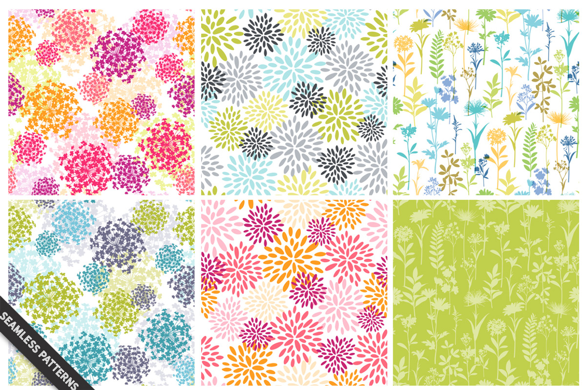 100 Flower Silhouettes, a Background Graphic by Mxtama (Photo 11 of 11)