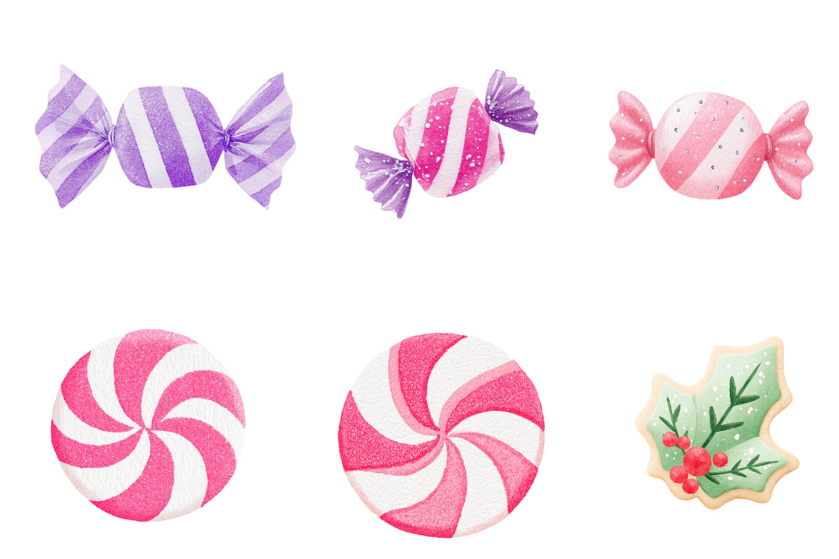 Christmas sugar cookie clipart, an Illustration by CreationArt (Photo 2 of 7)