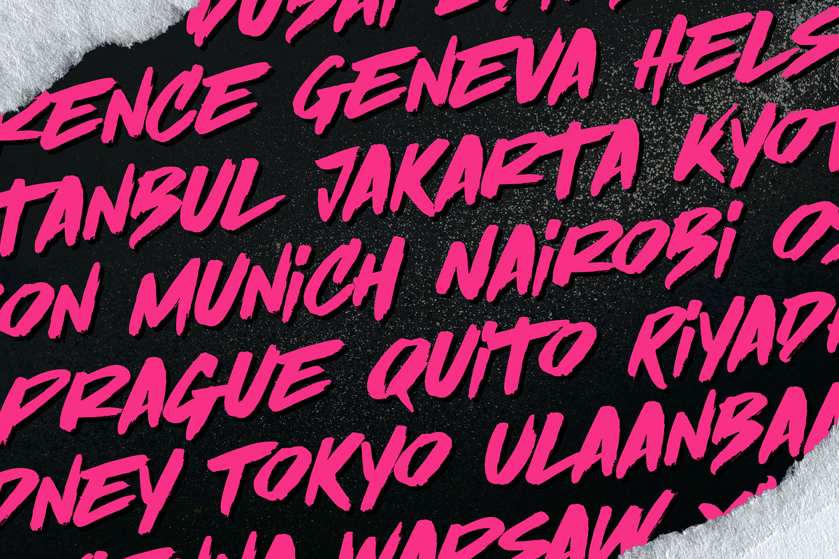 Brushlinerz - Expressive Brush Font, a Handwritten Font by Variatype (Photo 3 of 8)