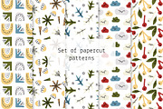Set of papercut patterns, a Pattern Graphic by Lyolya Profitrolya (Thumbnail 1 of 6)