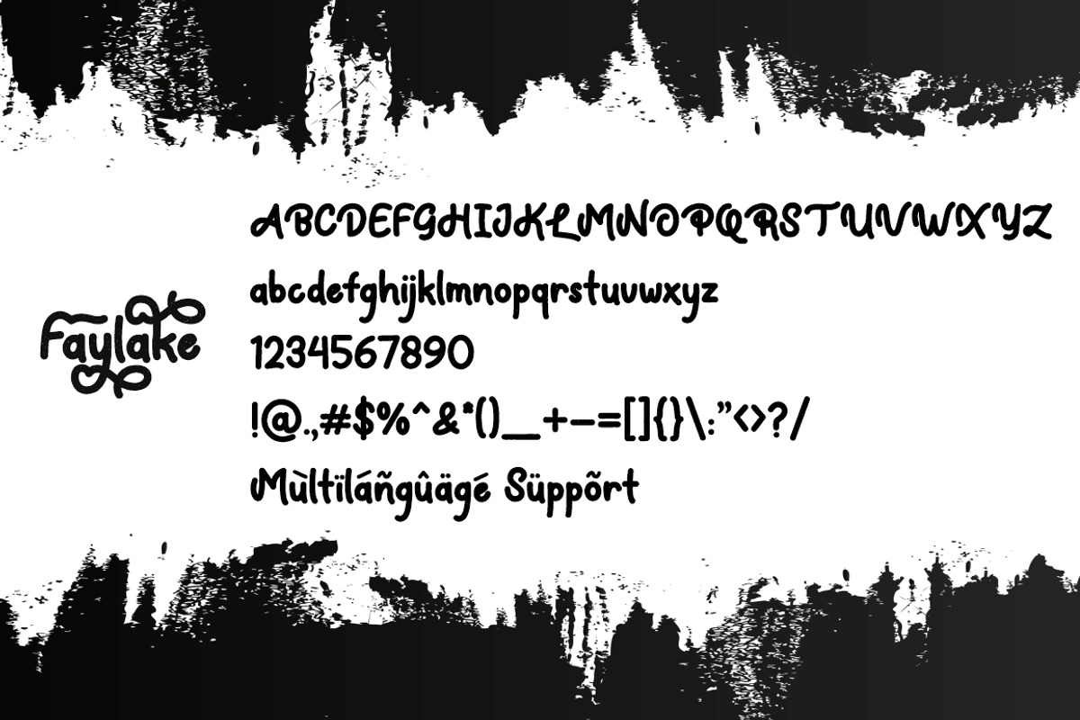 Faylake - Bold Monoline Handwritten, a Script Font by PutraCetol Studio (Photo 9 of 10)
