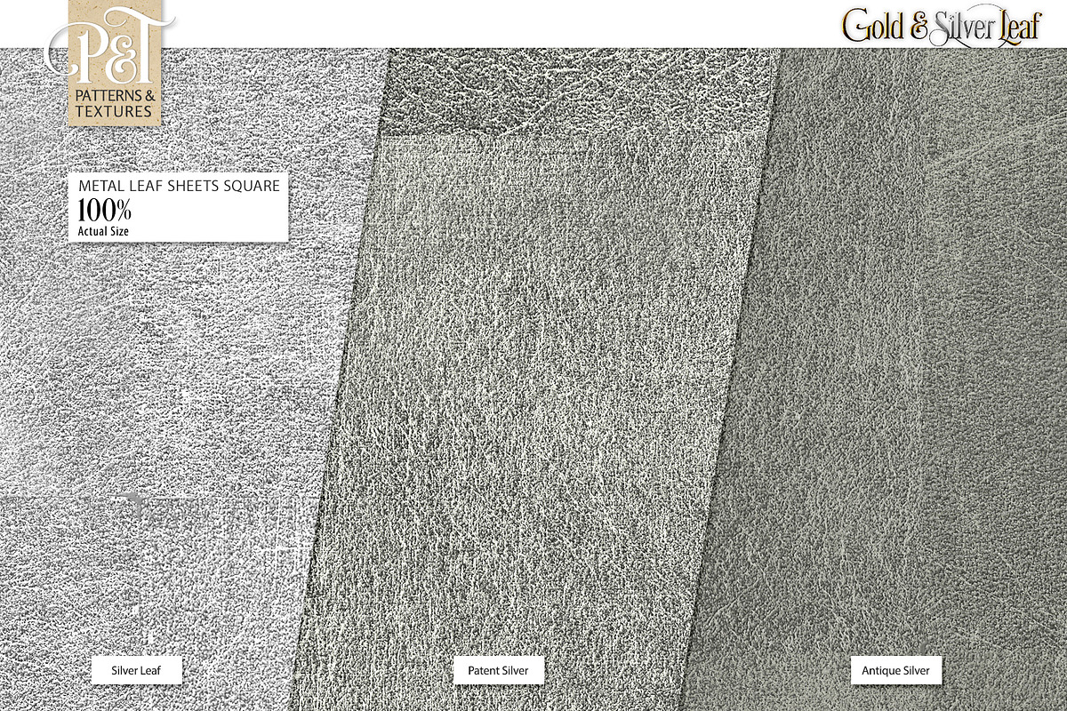 Gold & Silver Leaf, a Texture Graphic by Patterns & Textures (Photo 9 of 16)