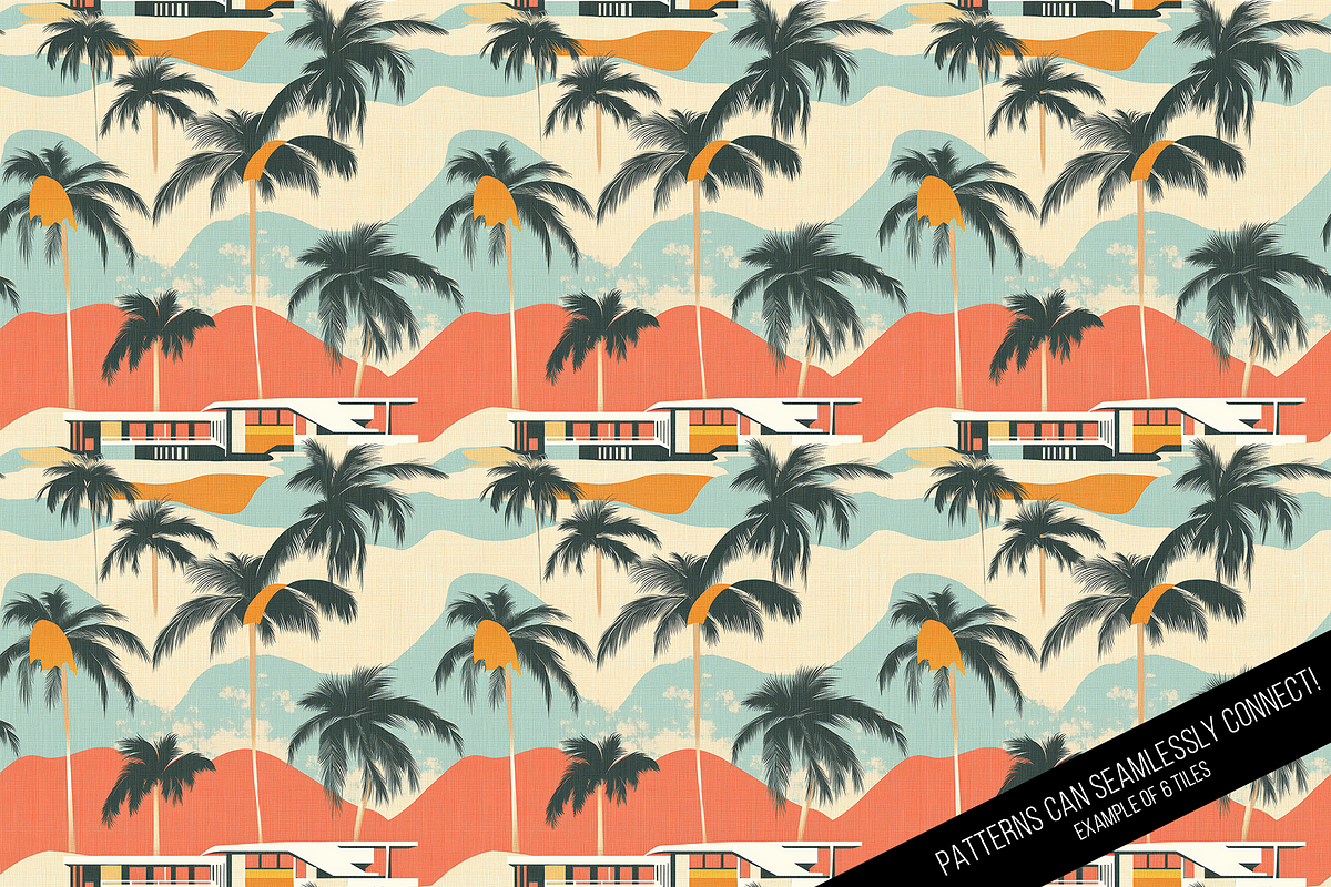 Vintage Palm Springs Seamless, a Pattern Graphic by Chromolume Studio (Photo 6 of 15)