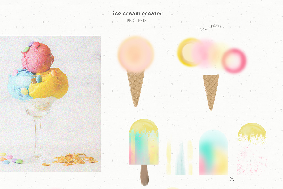 Marshmallow Grainy Gradient Abstract, a Texture Graphic by Cat In Colour (Photo 4 of 8)