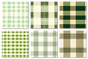 Green & Beige Gingham Patterns, a Pattern Graphic by Dream Creation (Thumbnail 3 of 6)