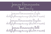 Jasmine Reminiscentse Font Family, a Script Font by Brittney Murphy Design (Thumbnail 2 of 2)