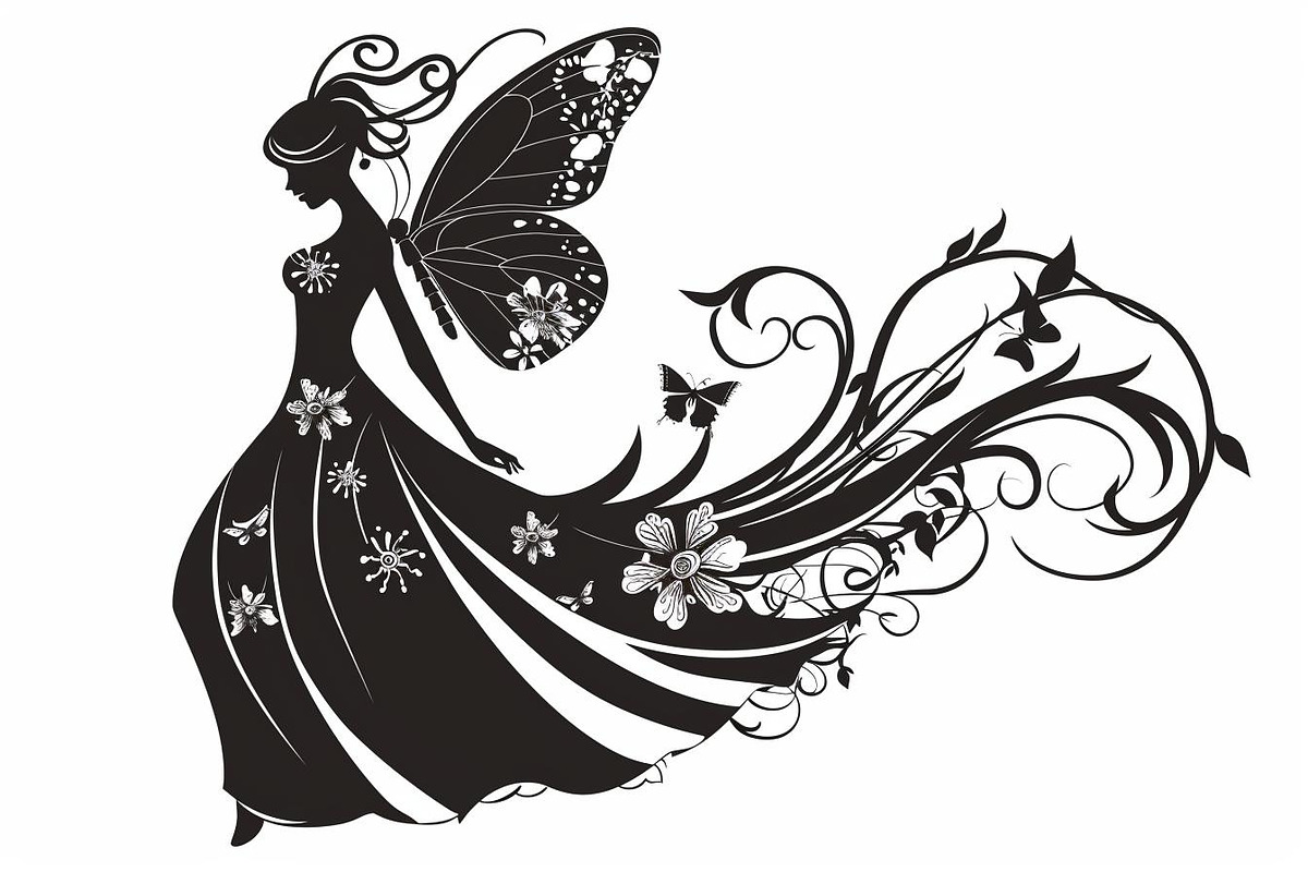 Silhouette of a fairy with delicate, an Illustration by Amazin_art (Photo 2 of 13)