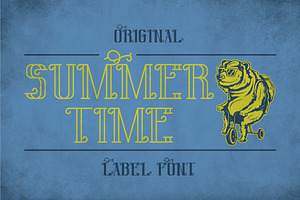 Sumer Time Modern Label Typeface