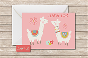 Cute llama clipart, an Illustration by Poppymoondesign (Thumbnail 4 of 4)