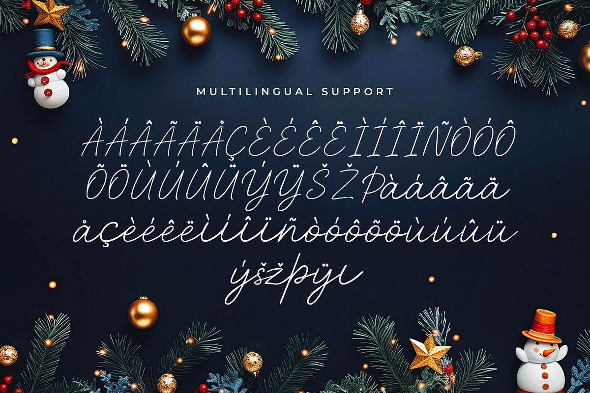 Berry Christmas–Modern ChristmasFont, a Handwritten Font by overlaytemplates (Photo 7 of 7)