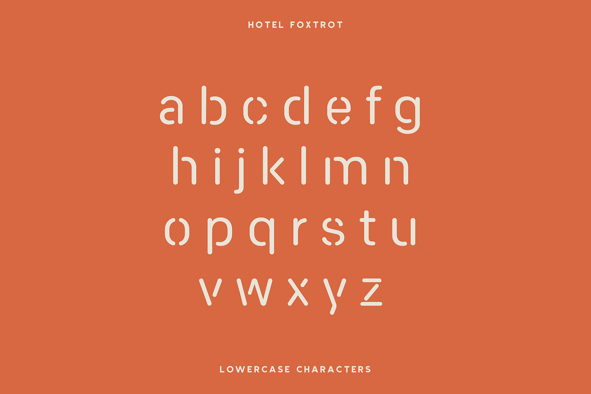 Hotel Foxtrot - Modern Stencil, a Font by Creative Type (Photo 6 of 9)