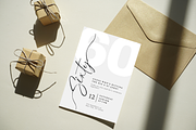 60th Birthday Party Invitation Card, an Invitation Template by TheSimplySereneShop (Thumbnail 2 of 11)