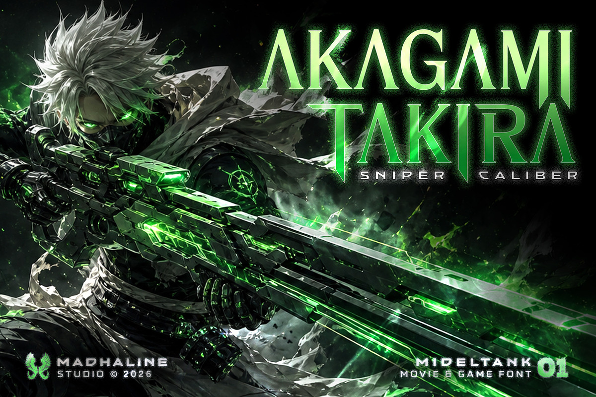 MIDELTANK | Movie & Game Font, a Blackletter Font by Madhaline Studio (Photo 8 of 14)