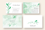 Misty Green Leaves Wedding Suite, an Invitation Template by Knotted Design (Thumbnail 4 of 5)