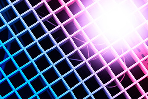 Light leak on office ceiling backgro
