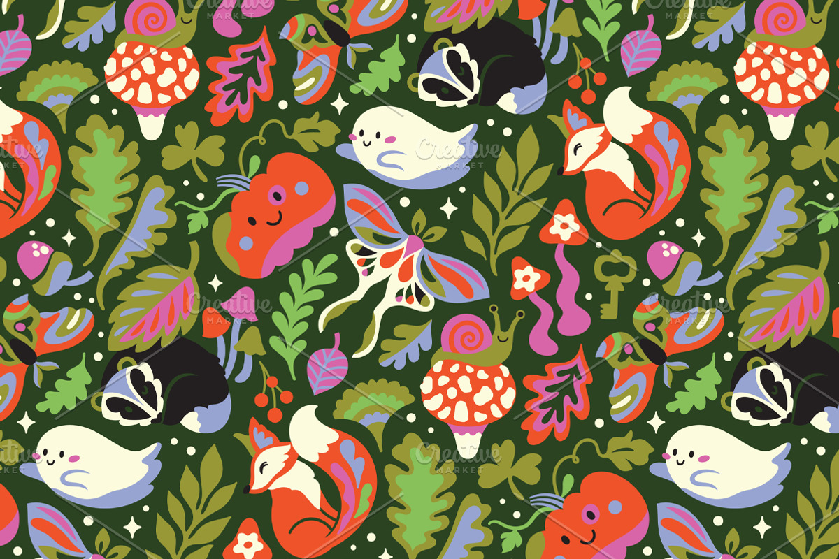 Woodland Wonders, a Pattern Graphic by PenguinHouse (Photo 2 of 8)