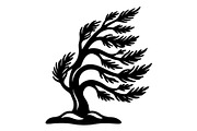 Windblown Tree Silhouette, an Object Graphic by Gfx_Store (Thumbnail 13 of 16)