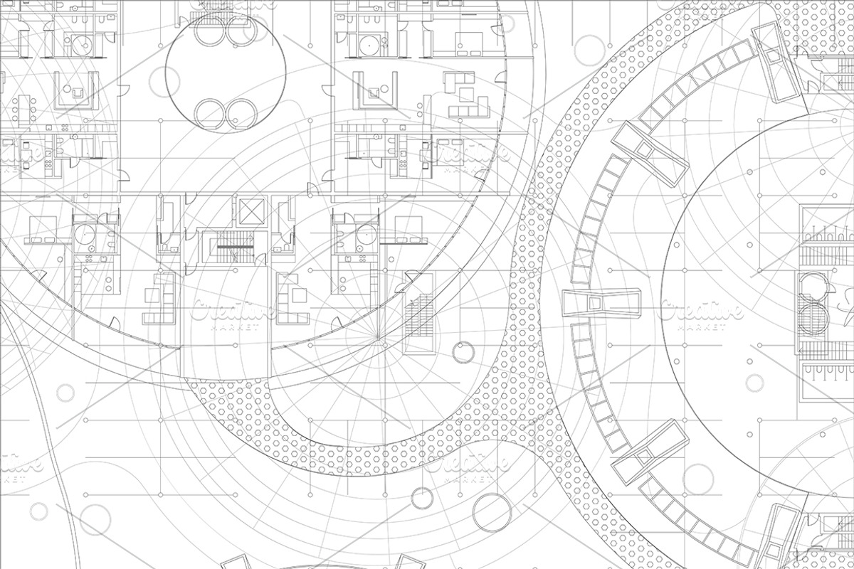 Architectural blueprint., a Pattern Graphic by bolotoff (Photo 2 of 2)