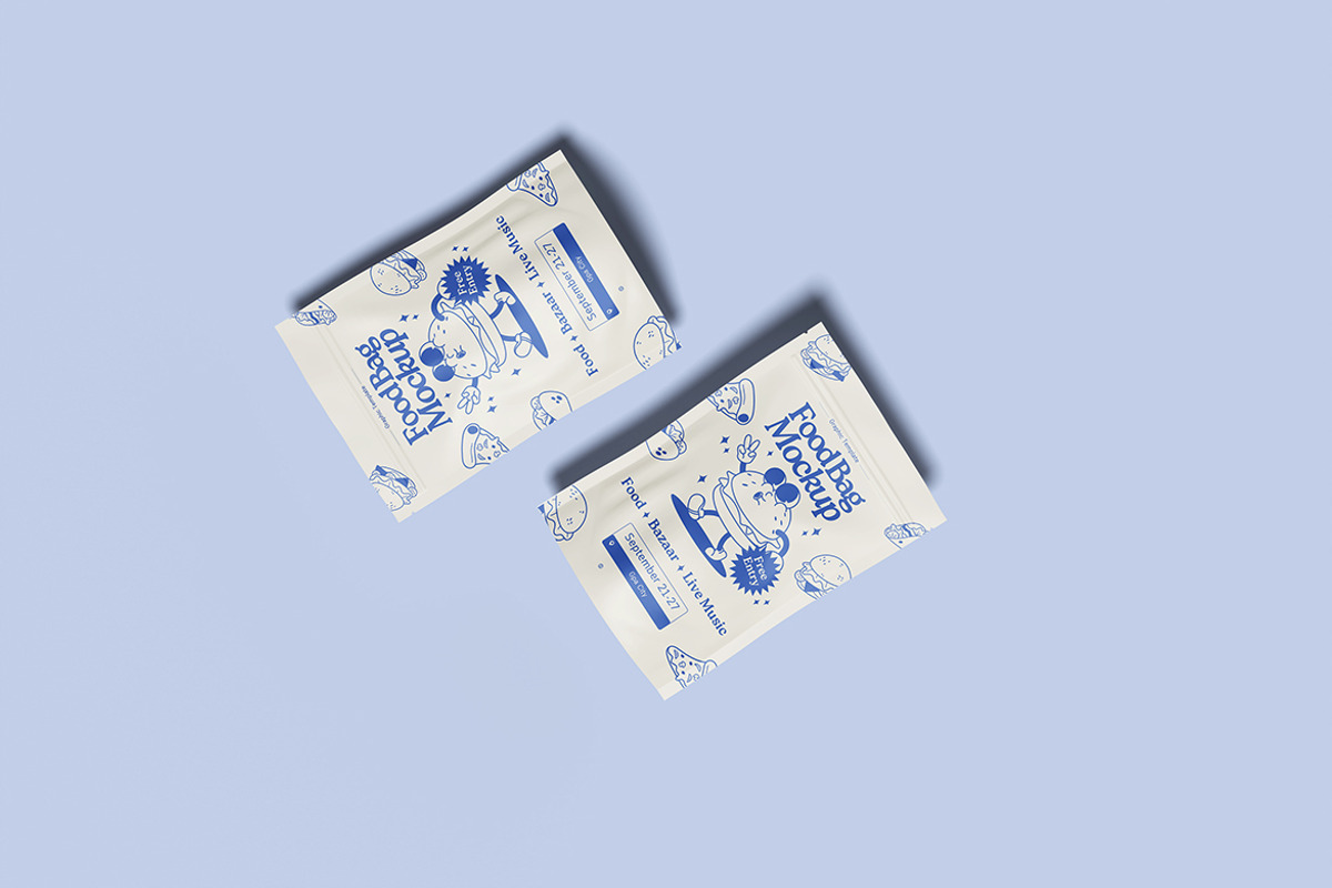 Food Bag Mockup, a Packaging Mockup by seulangagraphic (Photo 4 of 5)