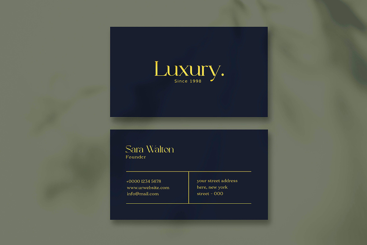 Luxurious Business Card, a Business Card Template by Saman Osama (Photo 4 of 4)