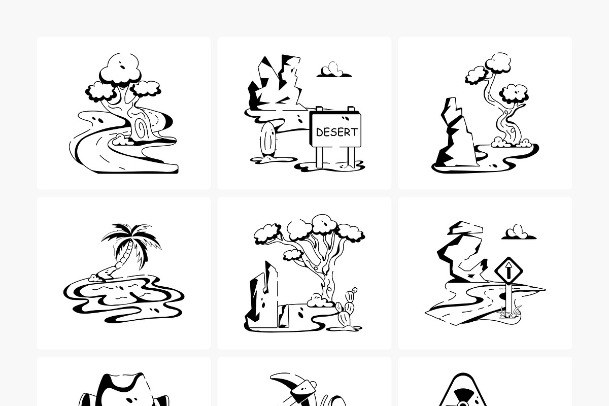 Flat Desert Icons, a Duotone Icon by Prosymbols (Photo 14 of 17)