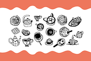 Hand Drawn Breakfast & Tea Clipart, a Decorative Illustration by Heartwarming Art (Thumbnail 3 of 10)
