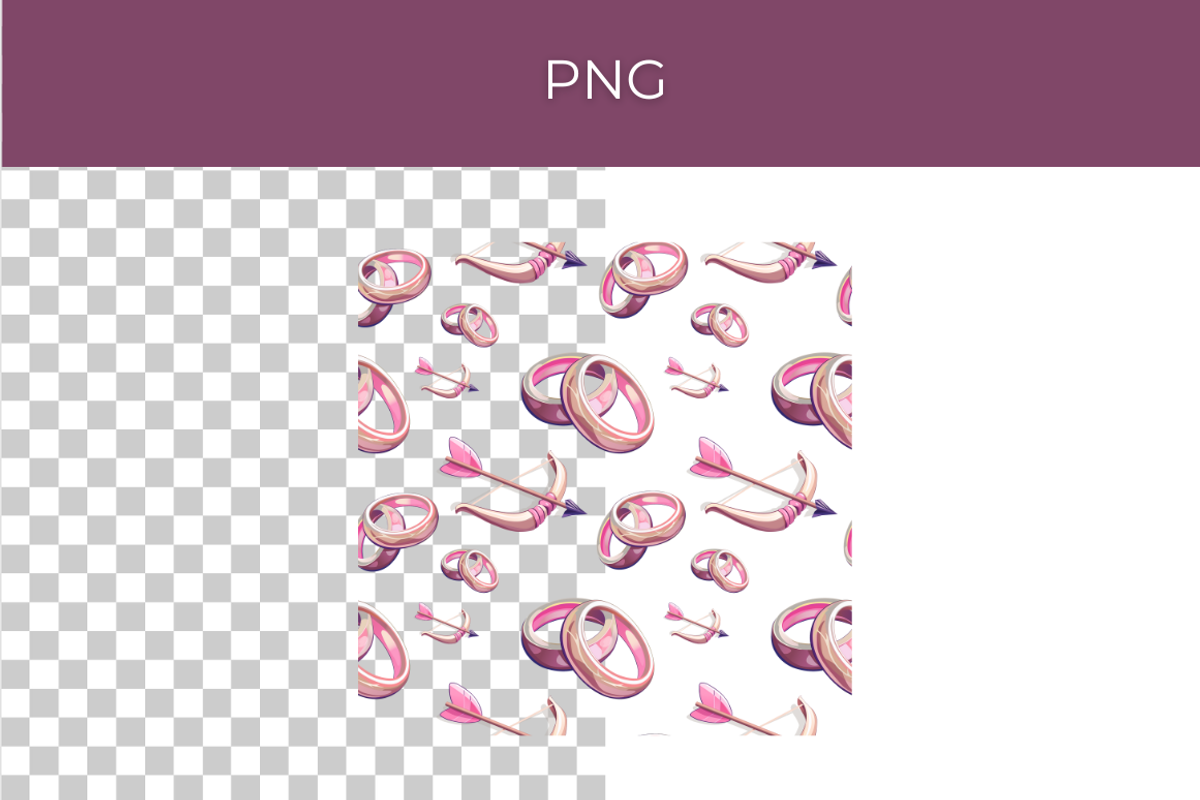 Valentine’s Day Seamless Patterns, a Pattern Graphic by InkyQueenArt (Photo 3 of 4)
