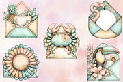 Whimsical Summer Envelope Clipart Bu, an Illustration by SVGArt (Thumbnail 5 of 9)