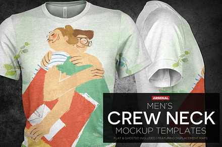 Men's Crew Neck T-Shirt Mockups