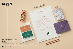 Corporate Identity Stationery Mockup, an Advertising Mockup by Se٧enStudio