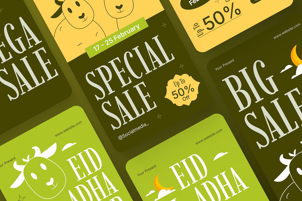 Eid Al-Adha Sale Instagram Story, a Social Media Template by Annora Studio (Photo 3 of 6)