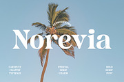 Norevia | Elegant Serif Typeface, a Serif Font by Artdez (Thumbnail 1 of 5)