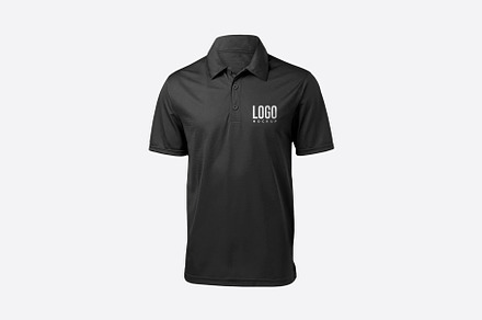 Polo t-shirt logo design mockup