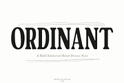 Ordinant, a Serif Font by deadlock studio (Thumbnail 1 of 8)
